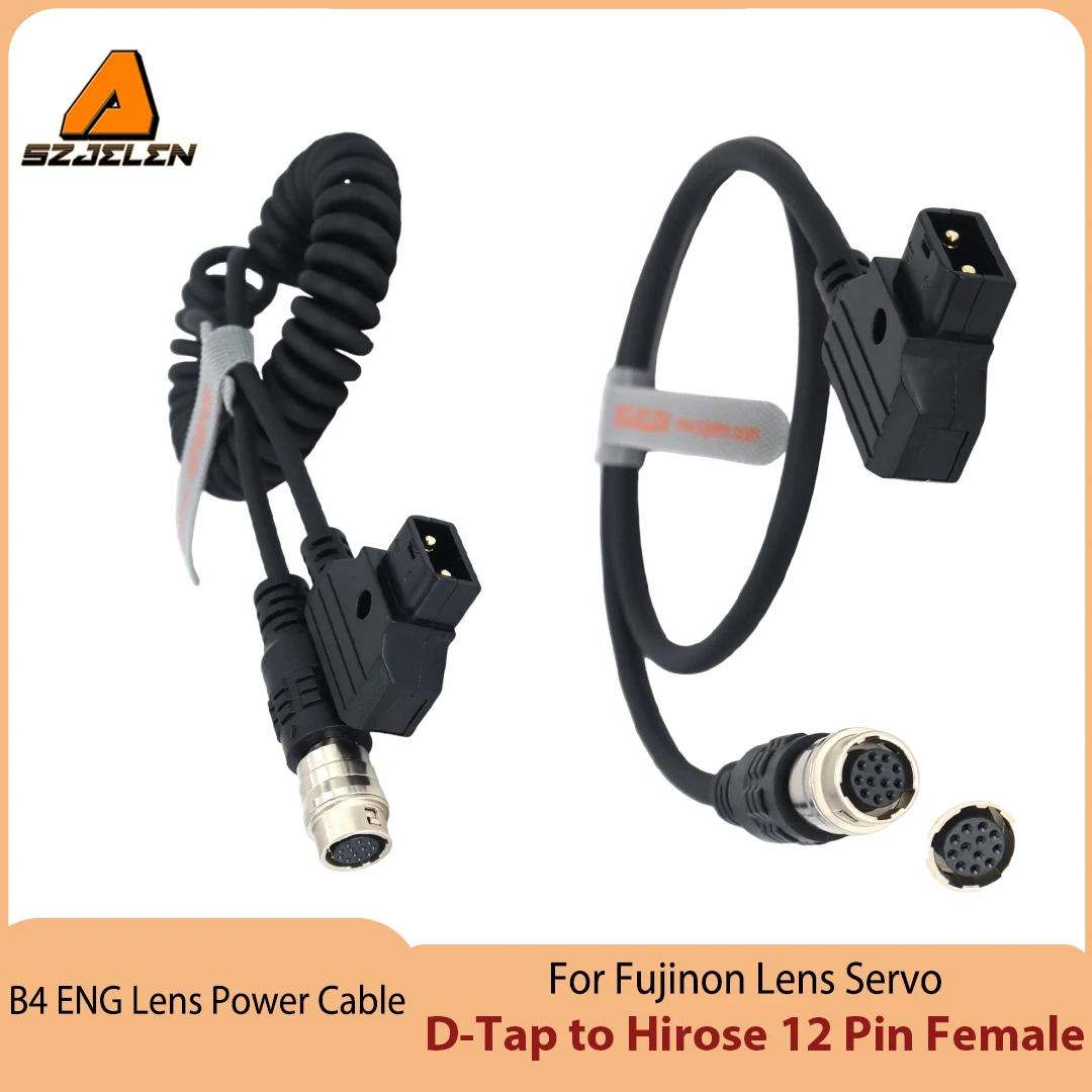 New Arriving B4 ENG Lens Power Cable V Lock D-Tap to Hirose 12 Pin For Fujinon Lens Servo