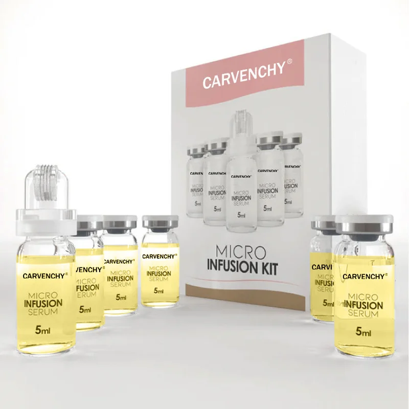 

Сыворотка для лица с микромолекулярной гиалуроновой кислотой, набор ампул для микроинфузии, увлажняющая сыворотка с микроиглами 0,3 мм для ухода за кожей