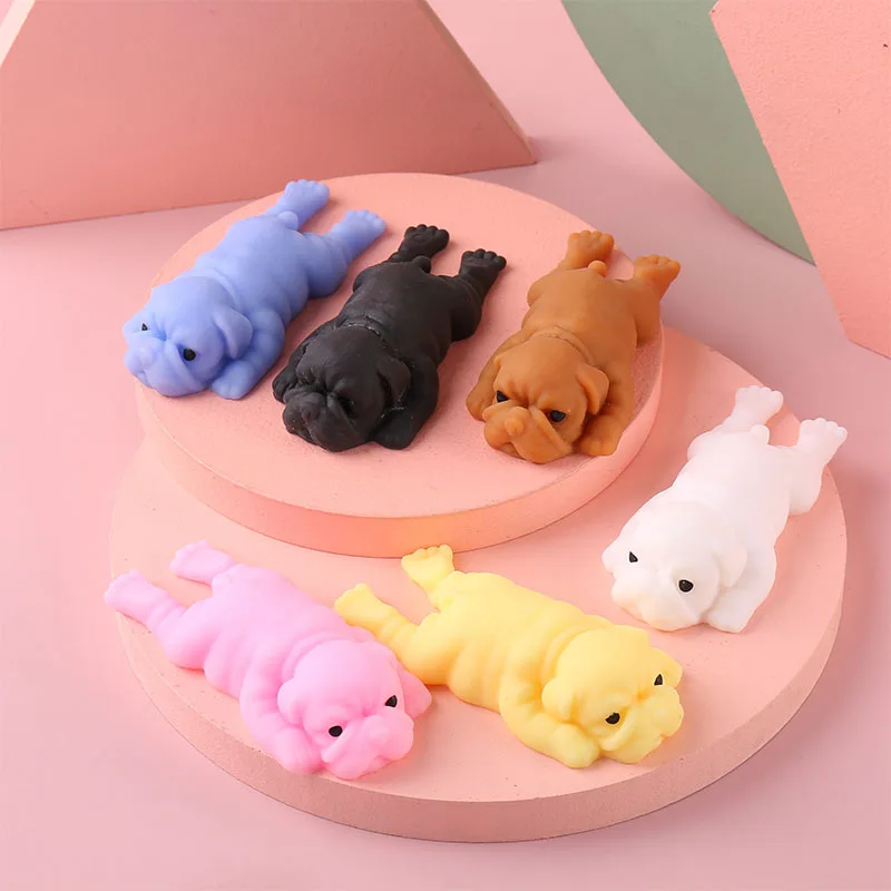 Squishy chiens Anime Fidget jouets Puzzle Simulation créative décompression jouet Kawaii chien anti-Stress jouets fête cadeaux de vacances