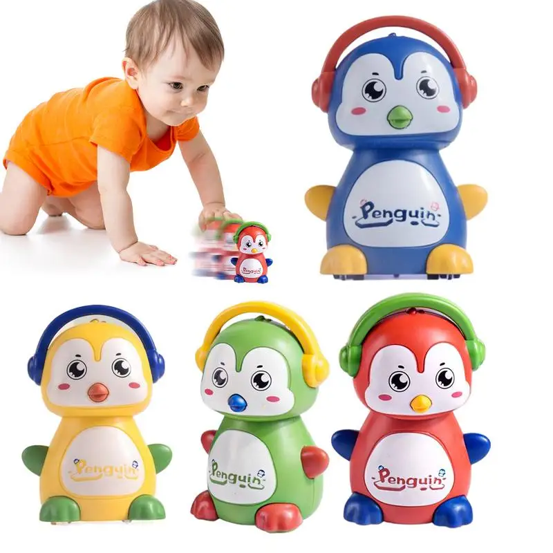 

Press & Go Friction Car Penguin Shape Friction Toys 4 Pieces Friction Animal Figure Multi-Purpose For Children Boys Girls