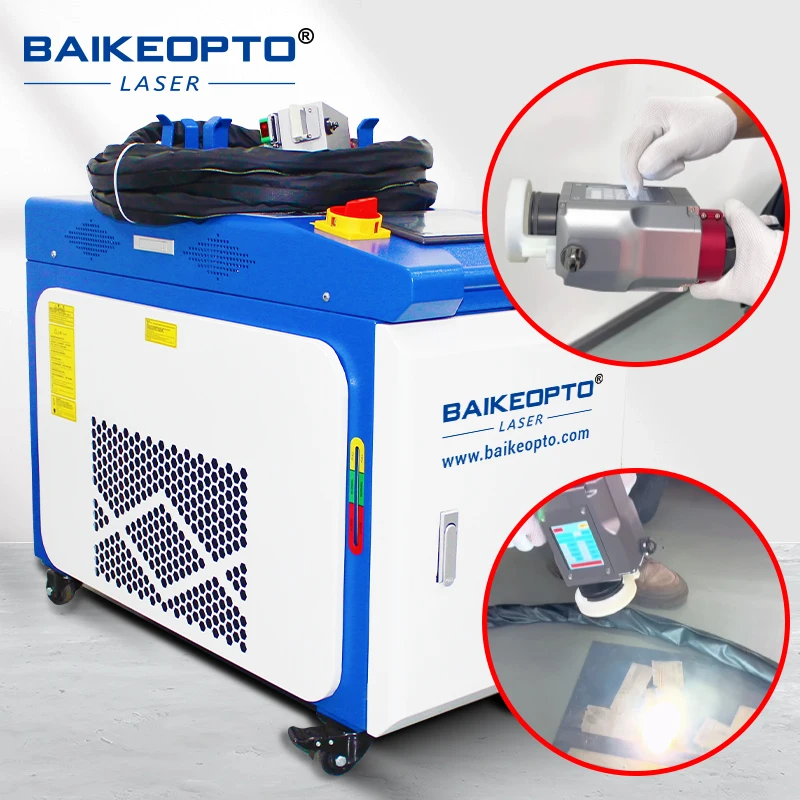 2000W Metal Stainless Steel Aluminum Rust Remover Portable Fiber Laser Cleaning Machine