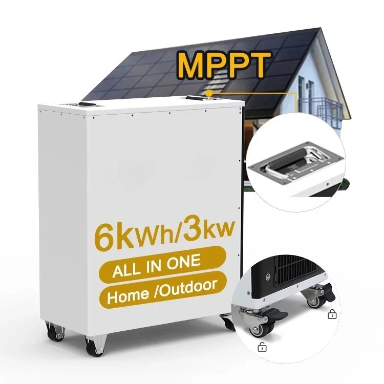 Portable Lithium Ion Battery 6KWH Home Energy Storage All in One Portable Power Station   3kw Grid Hybrid Inverter