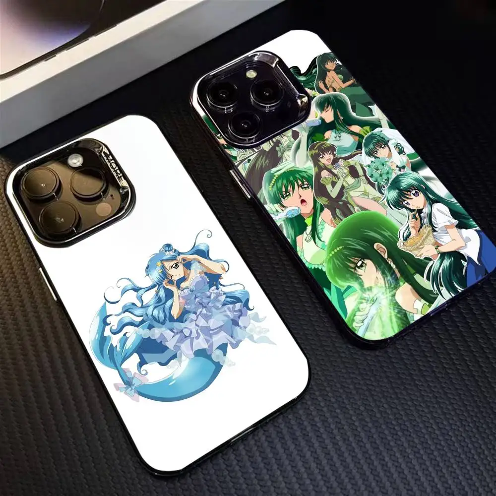 

Mermaid Melody Pichi Pitch Phone Case For iPhone 16 17 15 14 12 13 Pro Max Black Color Shockproof Cover