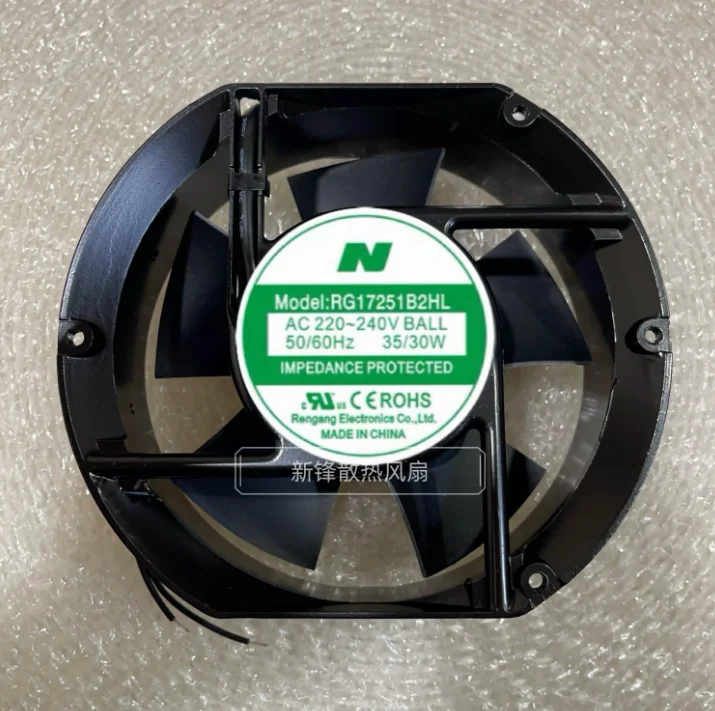 

RG17251B2HL AC 220-240 В 35/30 Вт 172x150x51 мм 2-проводной охлаждающий вентилятор для сервера
