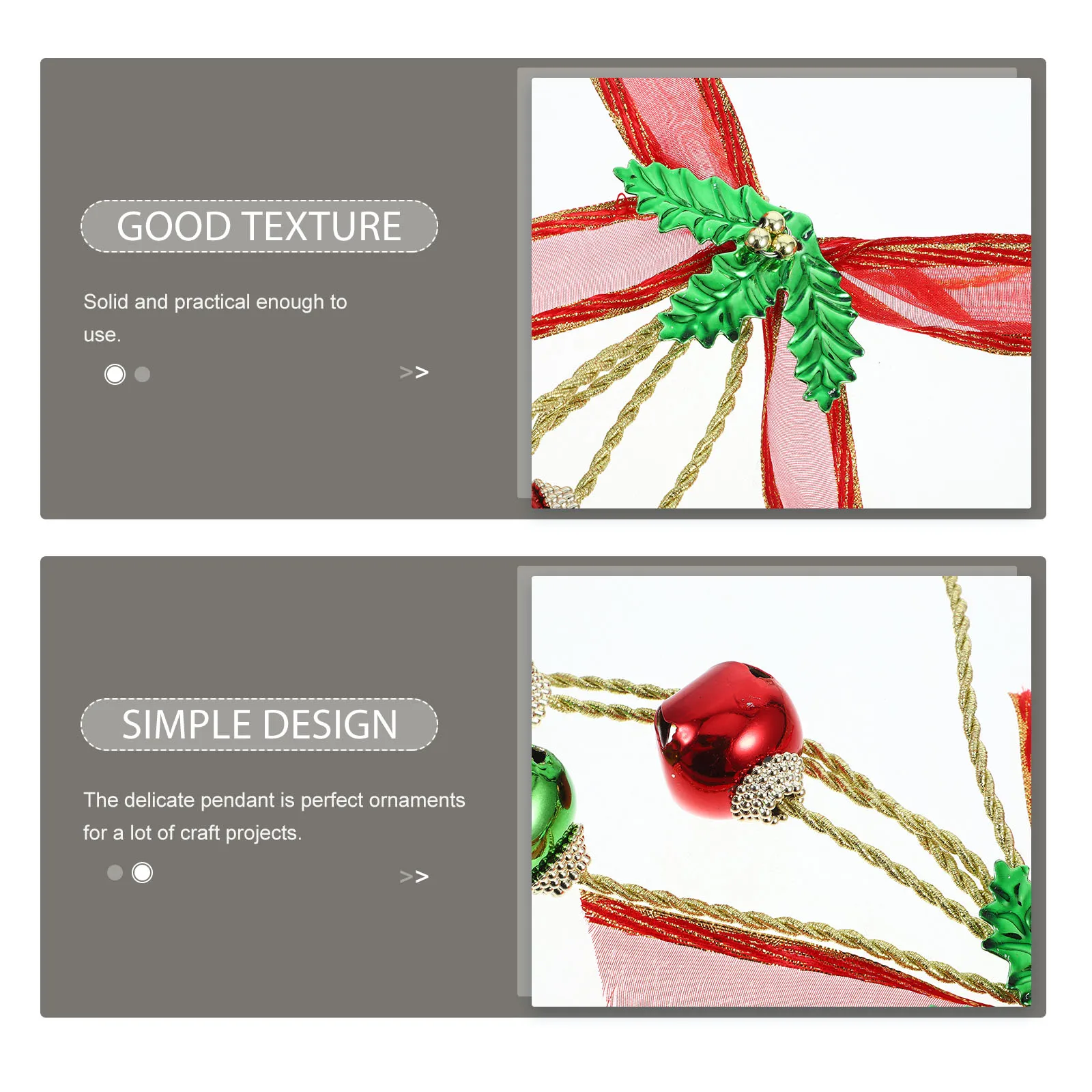 

Holiday Decorative Bell Pendant Decorations Party Supply Set Ornaments Creative
