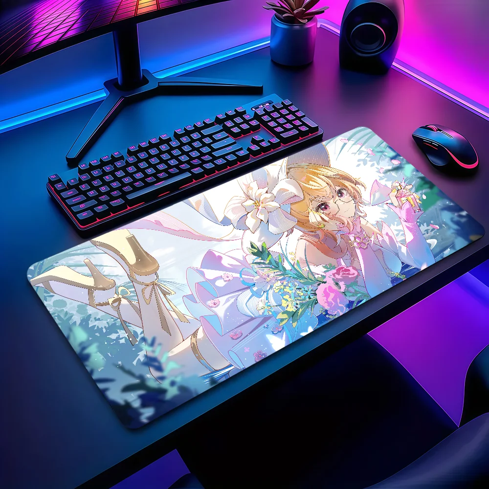 

Коврик для мыши Game Genshin Impact Emilie, нескользящий, утолщенный, большой, с защитой от скольжения, для офиса, учебы и игр