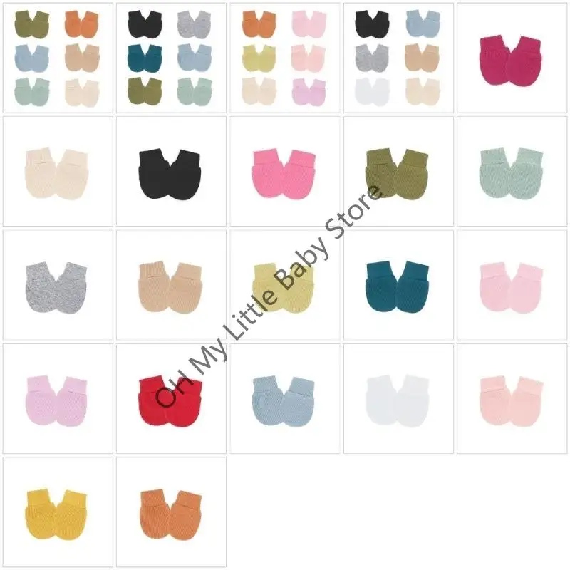 

M76C Soft Breathable Gloves for Boy Girl 0-12 Months Hand Mittens Baby Mittens No Scratch Mittens Cotton Gloves Toddler Mitts