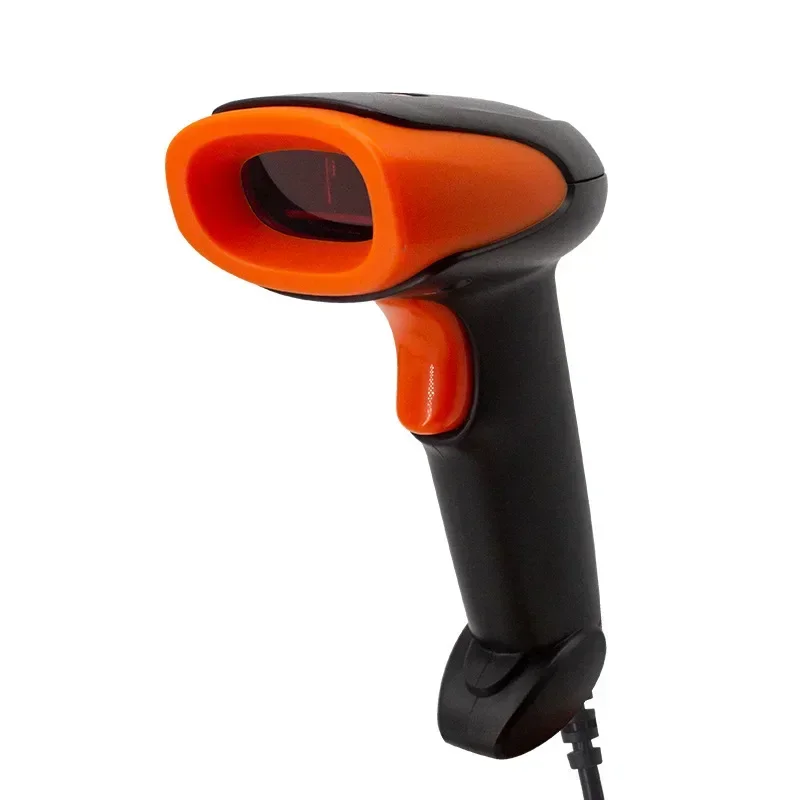 Fast Recognition 1D High Quality Wireless Red Light Scanner Bar Code QR Scan Gun With Built In Battery