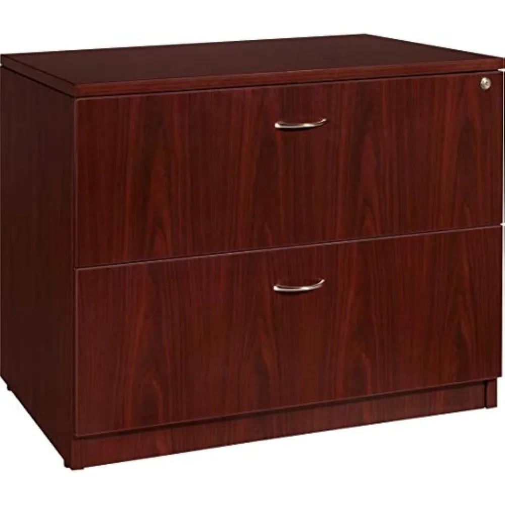 Rectangular horizontal filing cabinet with lockable drawers, ball bearing suspension, peach blossom wood filing cabinet