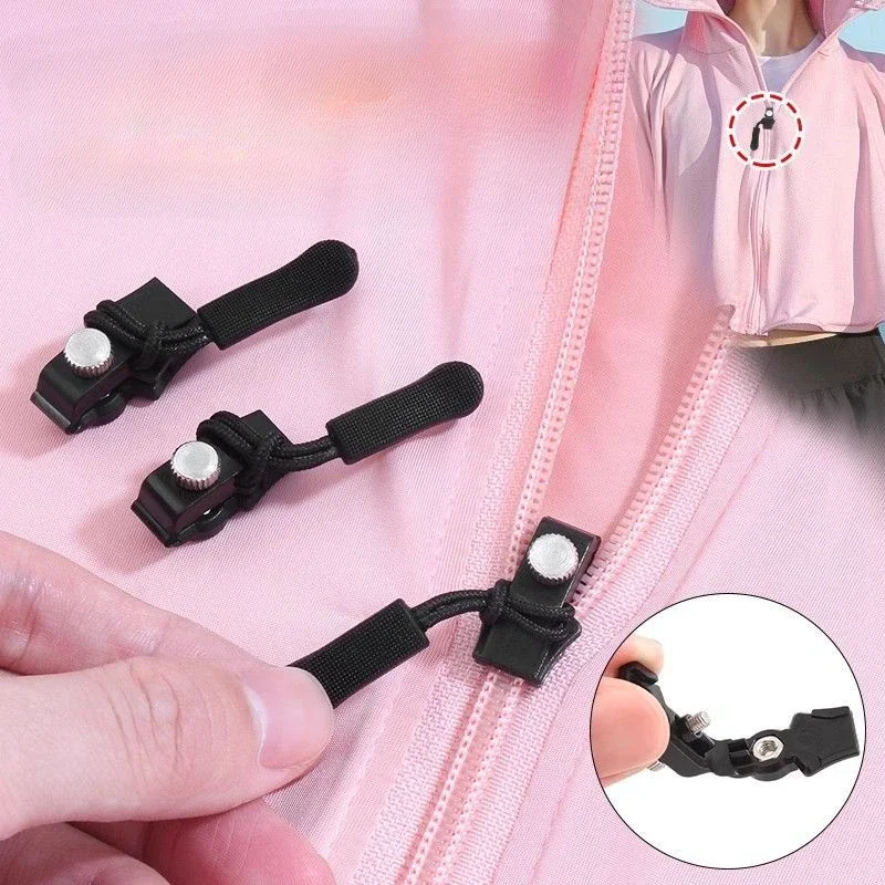 5Pcs Universal Zipper Repair Kit Quick Instant Detachable Zipper Head Replacement Zipper Slider Pull for Jacket Bags Coat