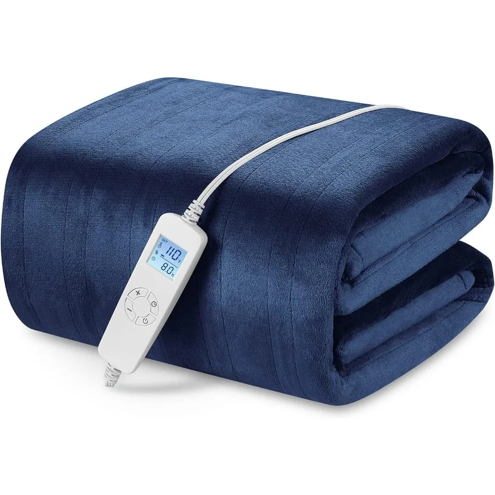 

Ultra Soft Flannel Fast Heating Warm Blanket, Electric Blanket, Large Size, 6-Speed Heating Level, 8-Hour Automatic Shutdown