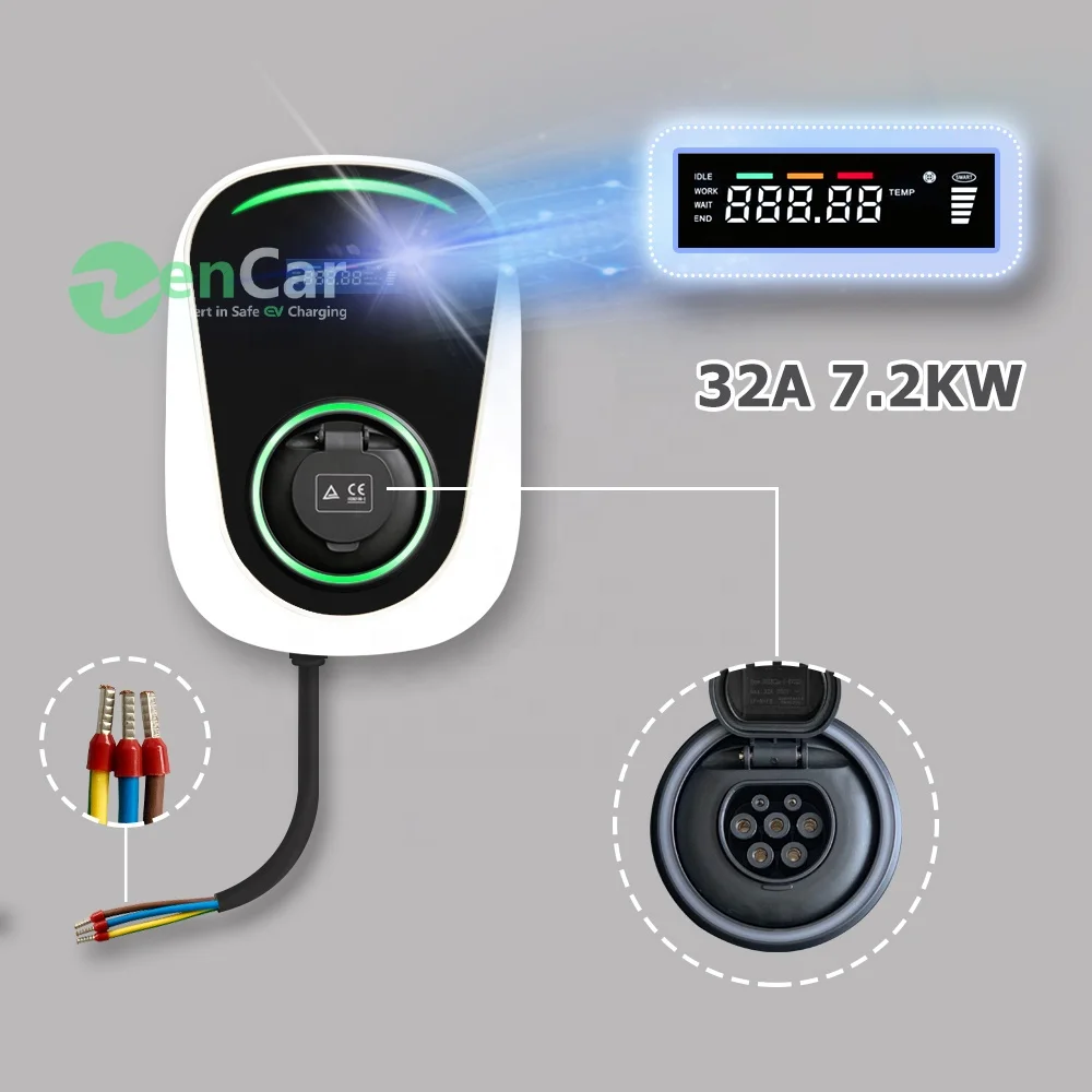 EV Electric Vehicle Charging Unit Type 2 Socket 32 Amp 7.2 KW Suitable for ev cars