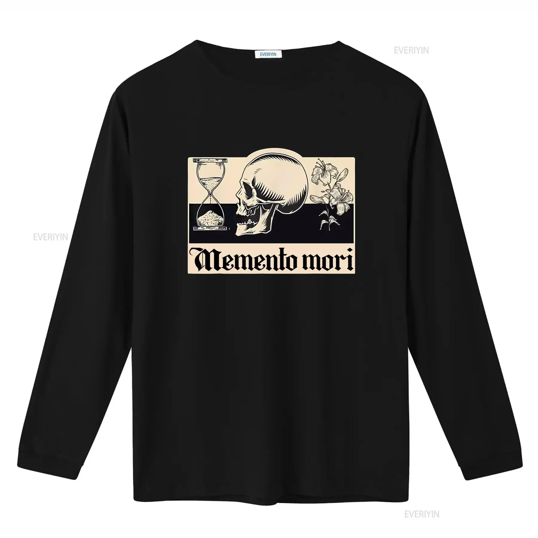 NEW LIMITED Memento Mori Latin Phrase Stoicism Philosophy T Shirt Size S 5XL vintage Washed Soft fashion graphic Stretched image 3