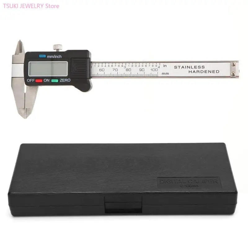 62KE Digital Micrometer Caliper Tool Stainless Steel Vernier Caliper Large Lcd Screen