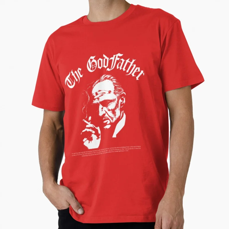 قميص هدية بتصميم جرافيك العراب للرجال ملابس جرافيك فيلم ريترو 100% قطن مطبوع تي شيرت جميع المقاسات S-6XL