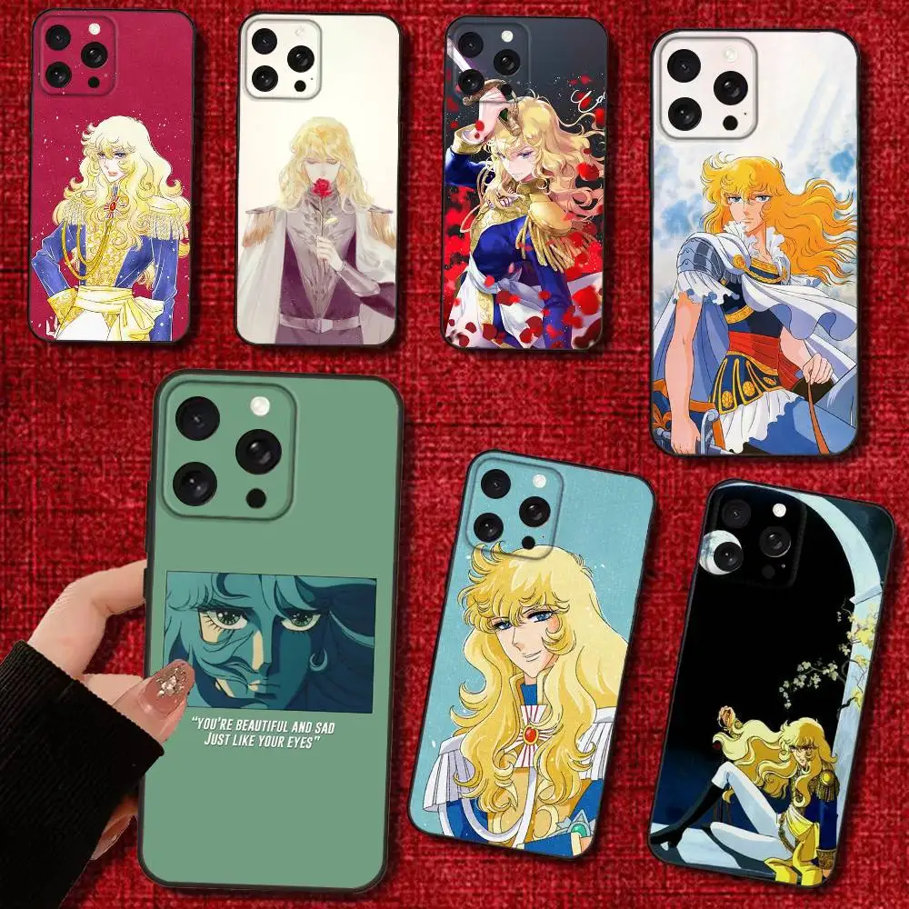 

Rose Of Versailles Oscar Phone Case For iPhone 16e,16,15,14,13,12,11,Pro,X,XS,Max,XR,Plus,Mini Soft Black Cover