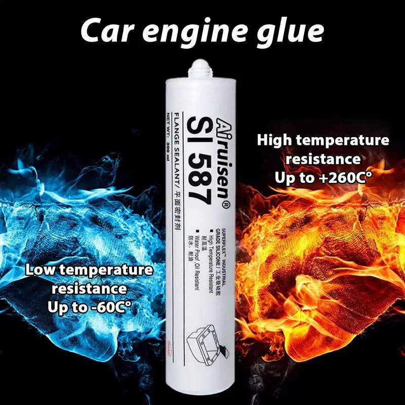 

Engine Gasket Sealer Automotive Engine Sealant High Temp Transmission Oil Pan Part Manifold Repair Glue Anti Leakage Oil Sealant