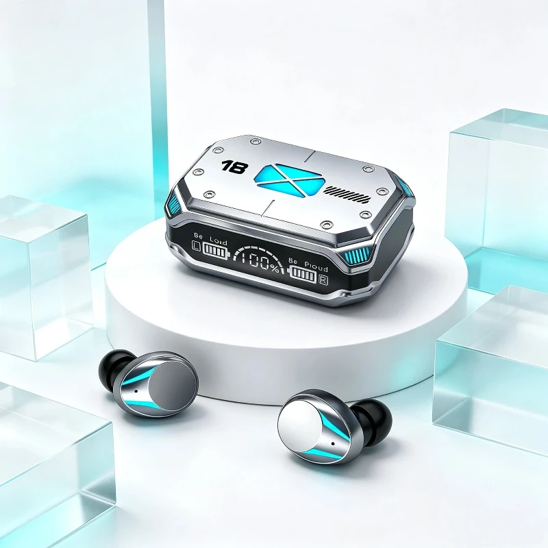 TWS Wireless Headphones Bluetooth Earbuds Ergonomic Bluetooth Headsets Prevent Painful Pressure Points During Long Work Shifts
