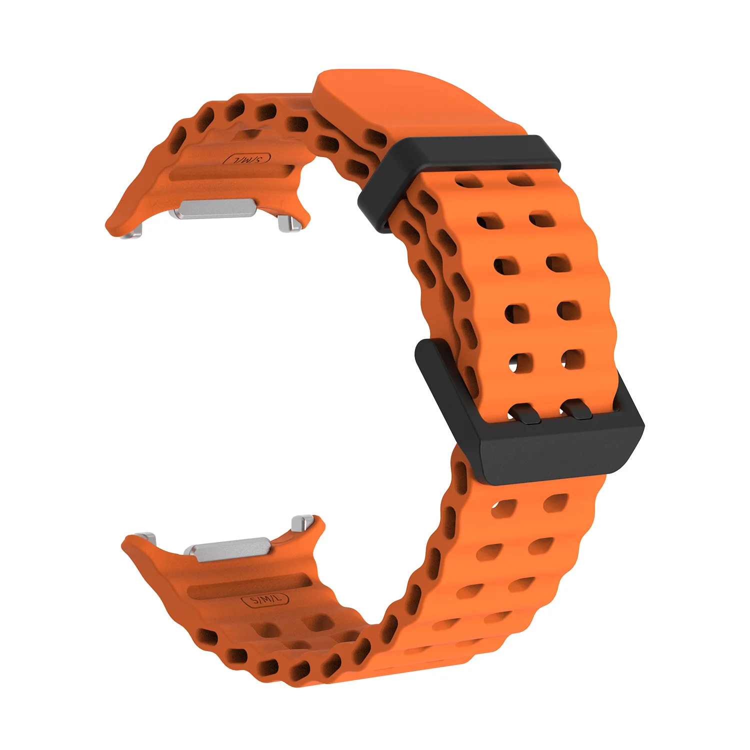 Pulseira de Silicone Soft Loop para Homens, Correia Esportiva, Banda Final Curvada, Sem Lacunas, Samsung Galaxy 7 Ultra, 47mm