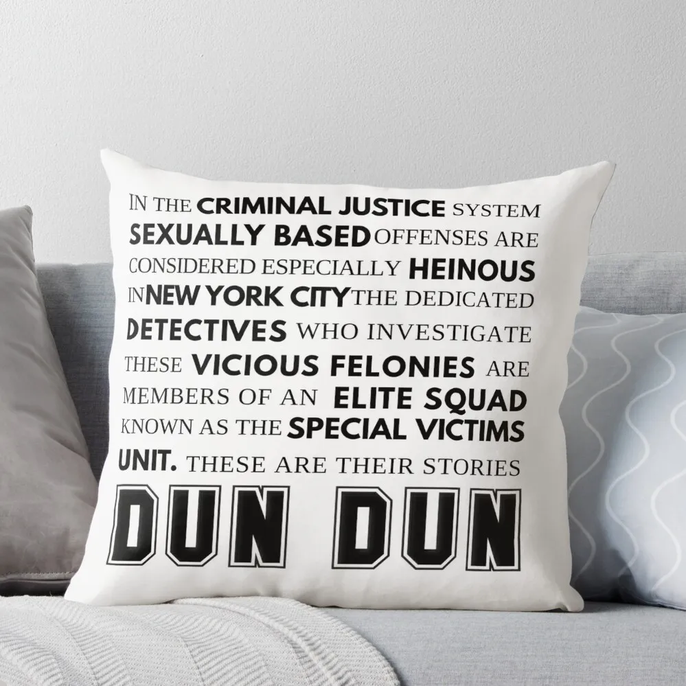 SVU Opening Speech Throw Pillow Decorative Cushions For Living Room Pillow Cover ornamental pillows