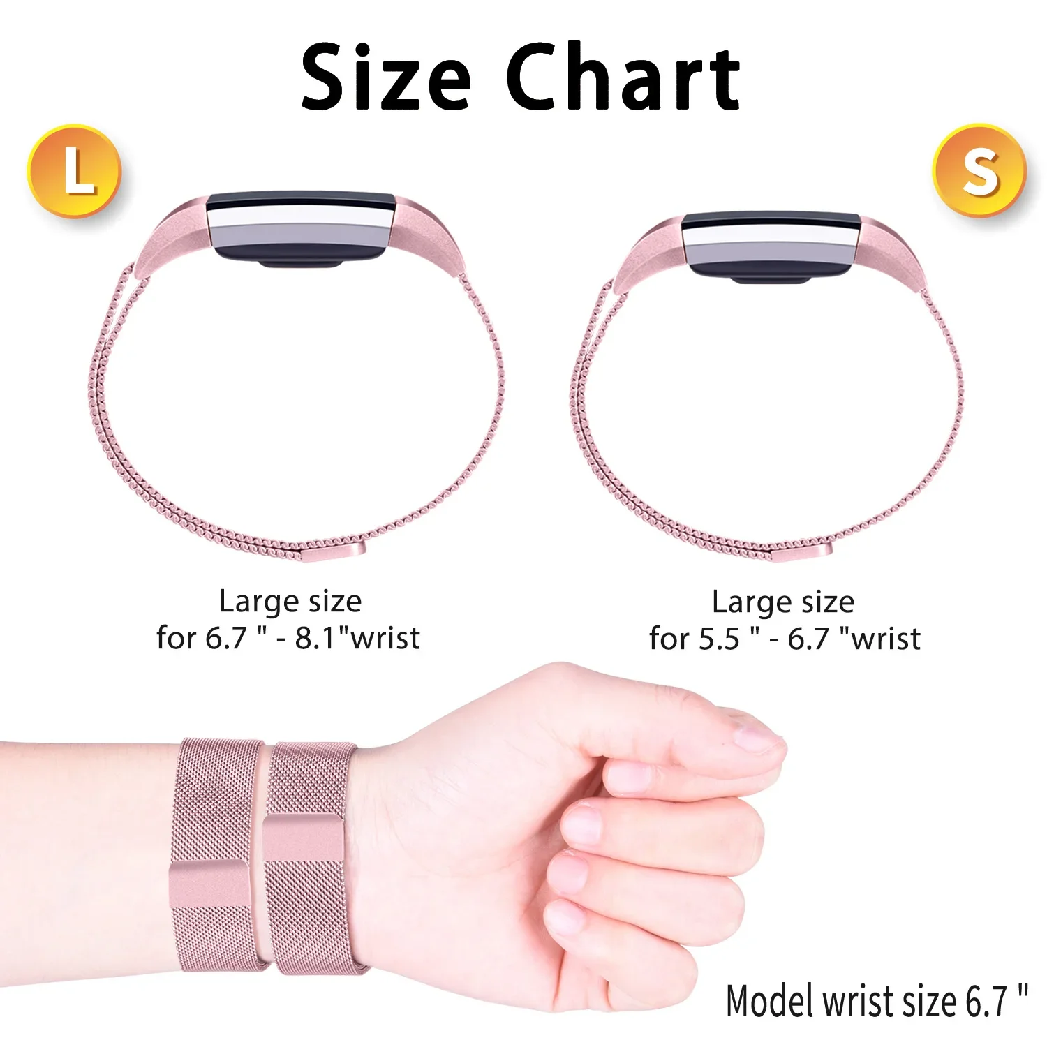 Magnetic Metal Strap For Fitbit Charge 2 Band Replacement Bracelet Wristband For Fitbit Charge 2 Strap Smart Watchband Accessory