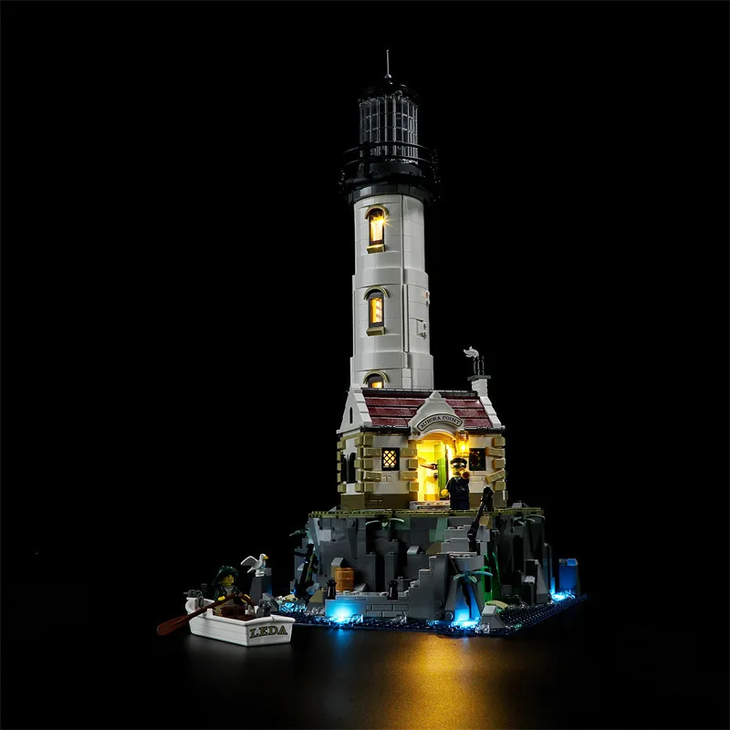 DIY LED Light Kit For LEGO 21335 Electric Lighthouse Building Block Set（Only LED Light,Without Blocks Model）