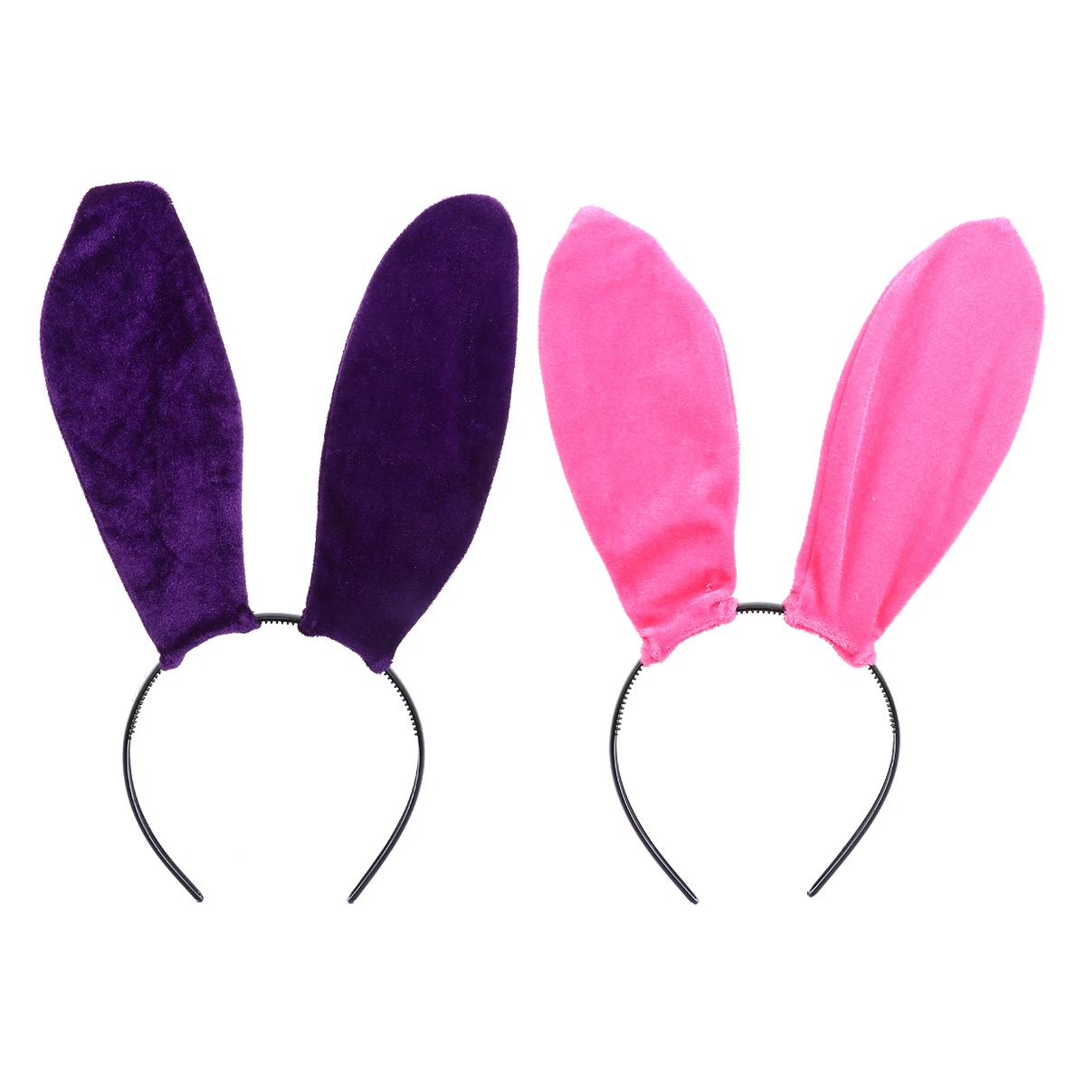 

2pcs Rabbit Ears Headband Long Hair Accessories For Party Costume Performance Family Gathering Decor Stylish Hoop Hair Tool