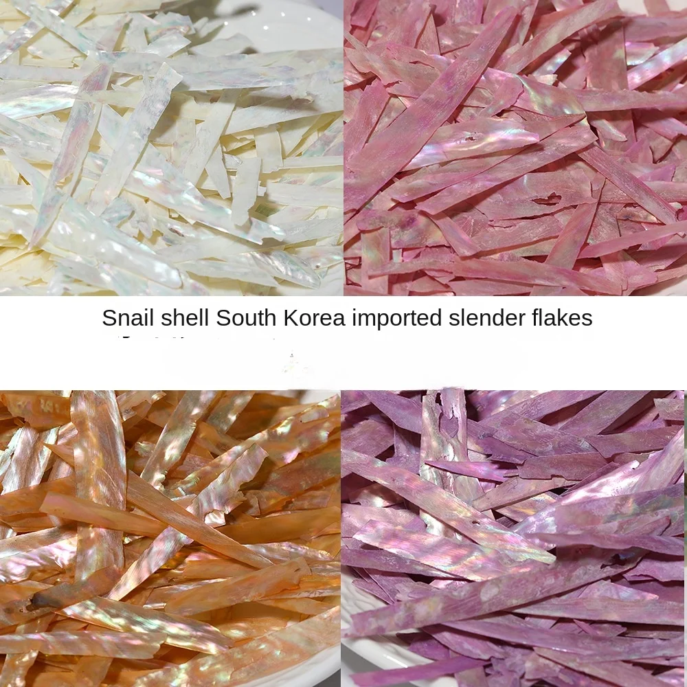 50 جرام/الحقيبة شرائط أظافر كورية رفيعة للغاية - تطعيمات أم اللؤلؤ الطبيعية لفن الأظافر المحيطي الأنيق #4