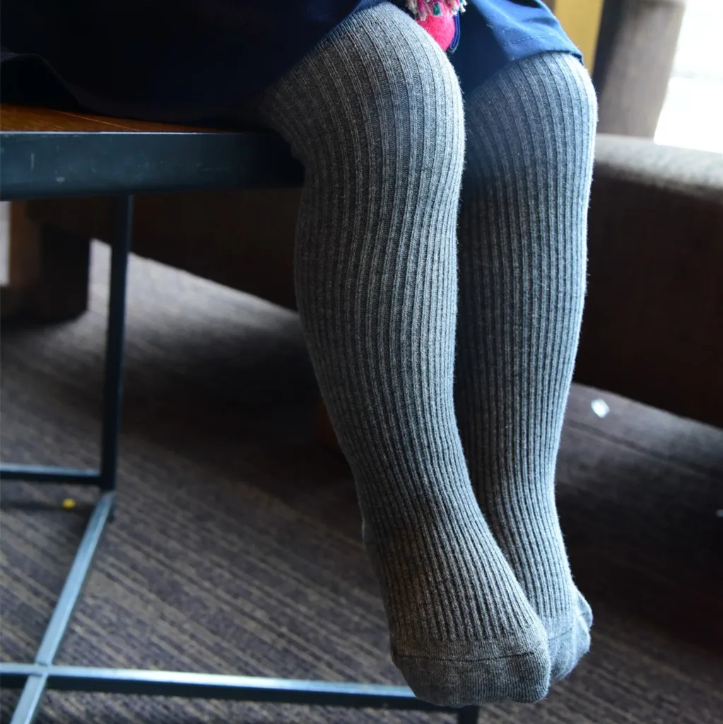 0-8 Years Children Cotton Baby Girls Pantyhose Spring Autumn Winter Tights Kids Infant Knitted Collant Tights