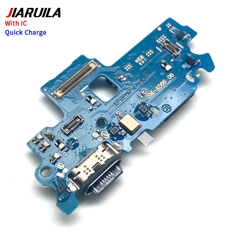 USB شحن ميناء شاحن حوض موصل مجلس الكابلات المرنة مع ميكروفون لسامسونج A04 4G A17 5G A26 A56 5G