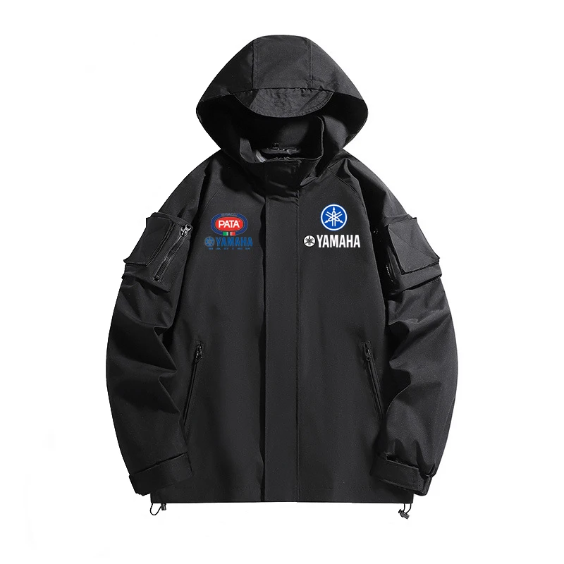 

Yamaha Motorcycle Men's Jacket 2026 New Yamaha Logo Printed Pilot Jacket Casual Windbreaker Fashion Trend Motorcycle Jacket
