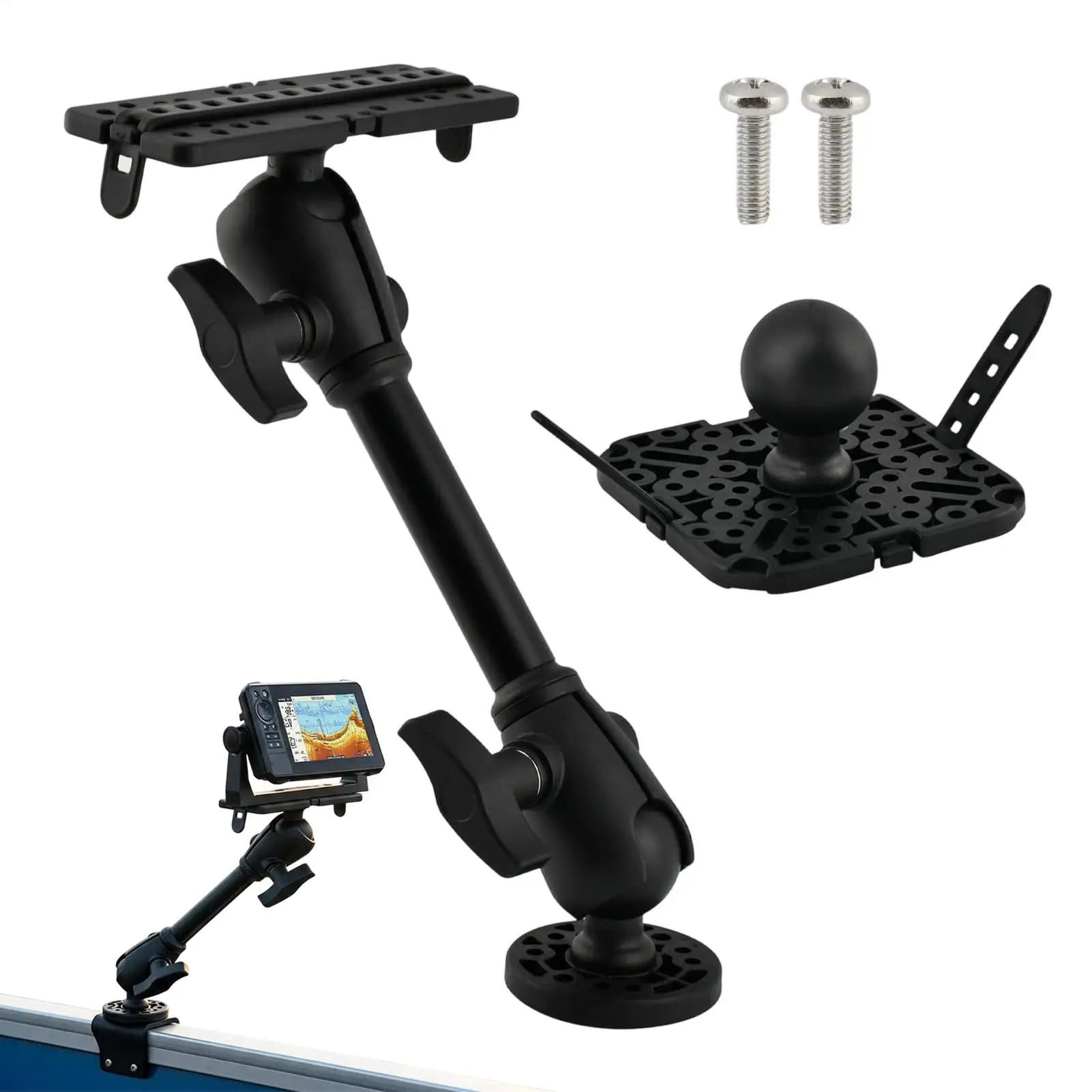 support-de-sondeur-de-peche-pour-kayak-support-electronique-rotatif-a-360-degres-supports-de-sondeur-de-peche-avec-tige-extensible-pour-bateaux
