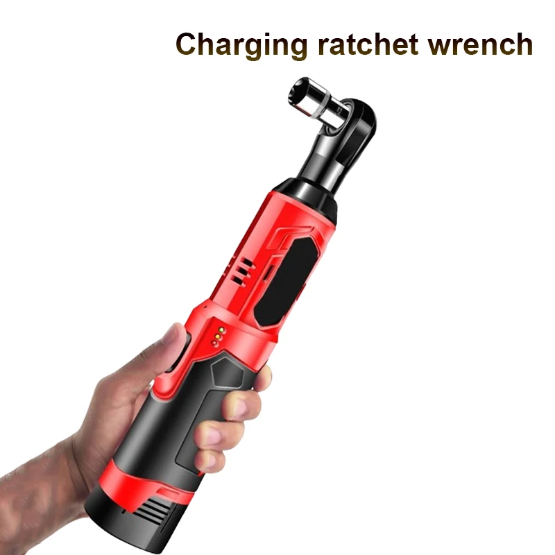 688N.M Cordless Electric Wrench 3/8 Ratchet Wrench Set Angle Drill Screwdriver To Removal Screw Nut Car Repair Tool