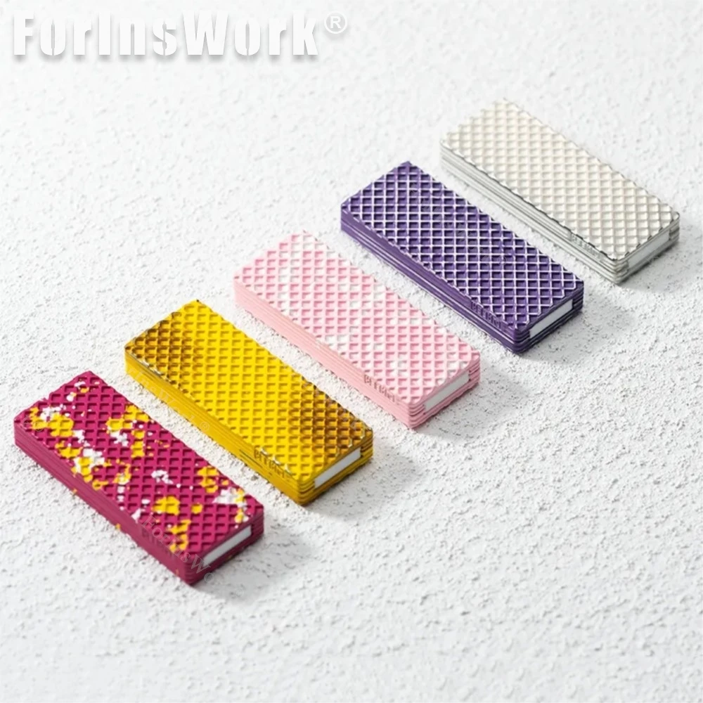 01EDC plaquette Biscuit mécanique Push Slider Fidgets jouets adulte bureau jouets métal Fidget Spinner soulagement du Stress jouet