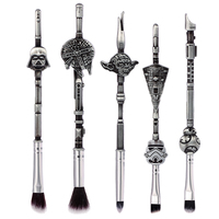 5pcs/set Star Wars BB8 Darth Vader Millennium Falcon Stormtrooper Yoda Makeup Brush Set Cosmetics Brush Eyeshadow Beauty Tool