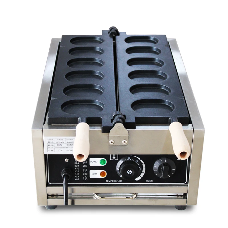 Commercial electric red bean cake maker burger cooking machine auto egg burger machine waffle cake making machine