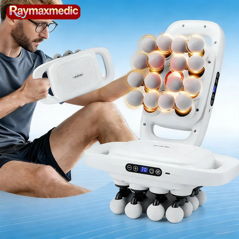 

Массажный пистолет Raymax 16 Head Fascia Gun для мышц, высокочастотный массажер для шеи, плеч и талии, профессиональный массажный пистолет для мышц