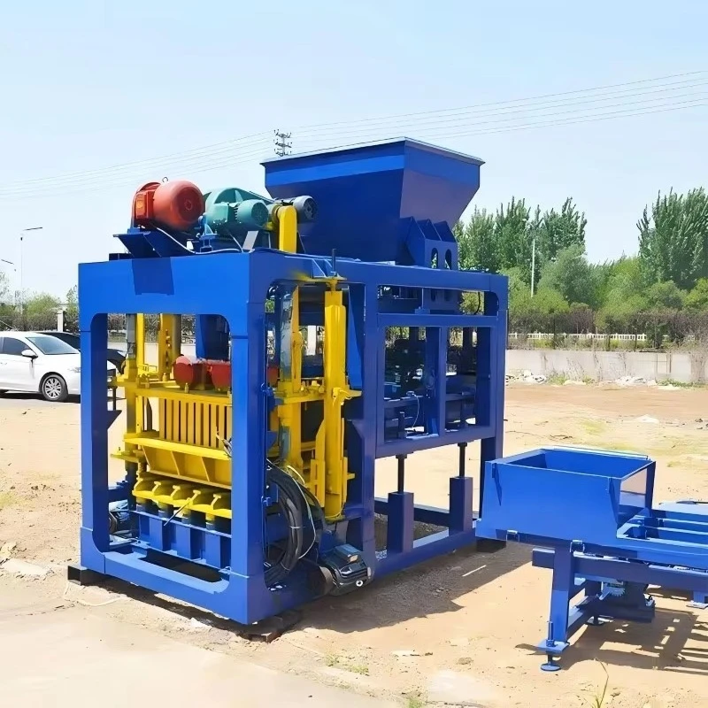 Fully Automatic Electric Interlocking Brick Maker With Robotic Stacker For Labor Saving Mass Production Of Pavement Blocks