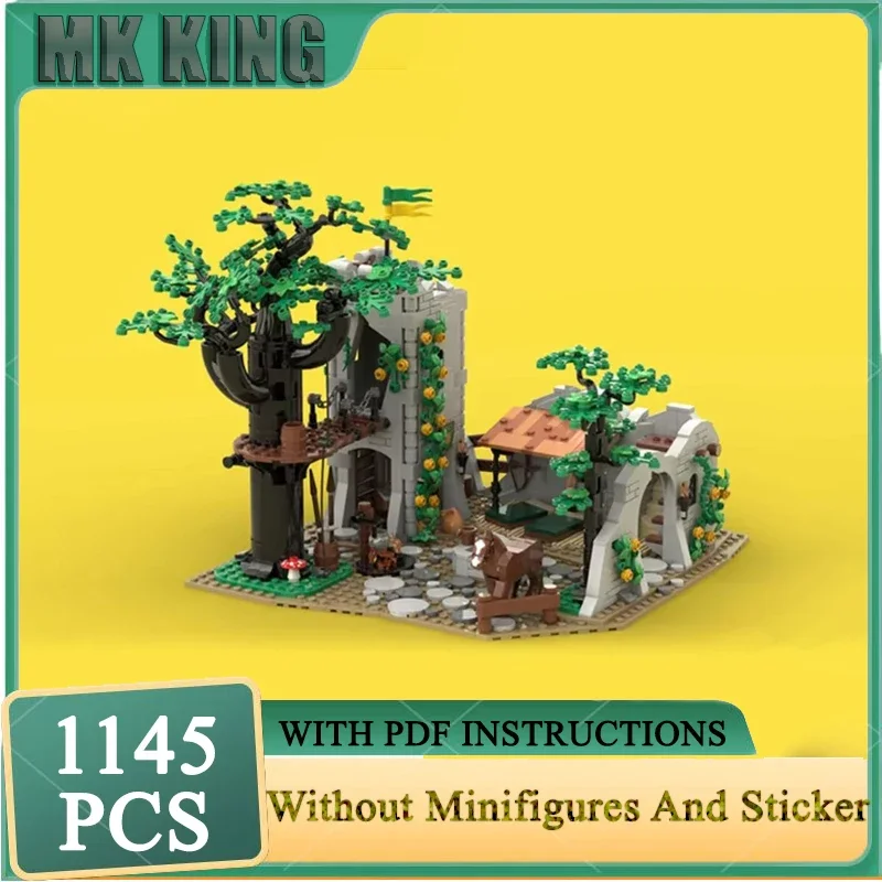 

Medieval Castle Model Moc Building Block Forest Men's Camp Model Technology Brick DIY Assembly Modular City Street View Toy