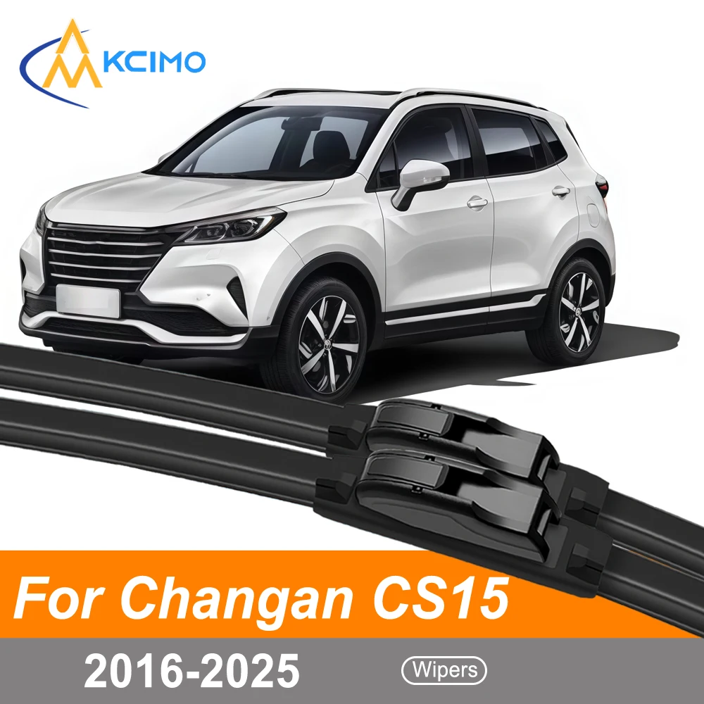 

Windshield Wiper Blades For Changan CS15 2016-2025 Ultra Quiet Streak-Free Cleaning in Rain/Snow Pair of Front Wiper Set