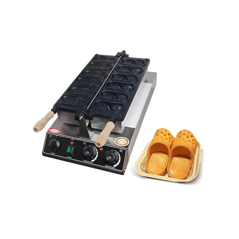 

Hole 6 Shoes Shaped Waffle Maker for Commercial Kitchen for Cafés & Party Catering Batch Cooking Option