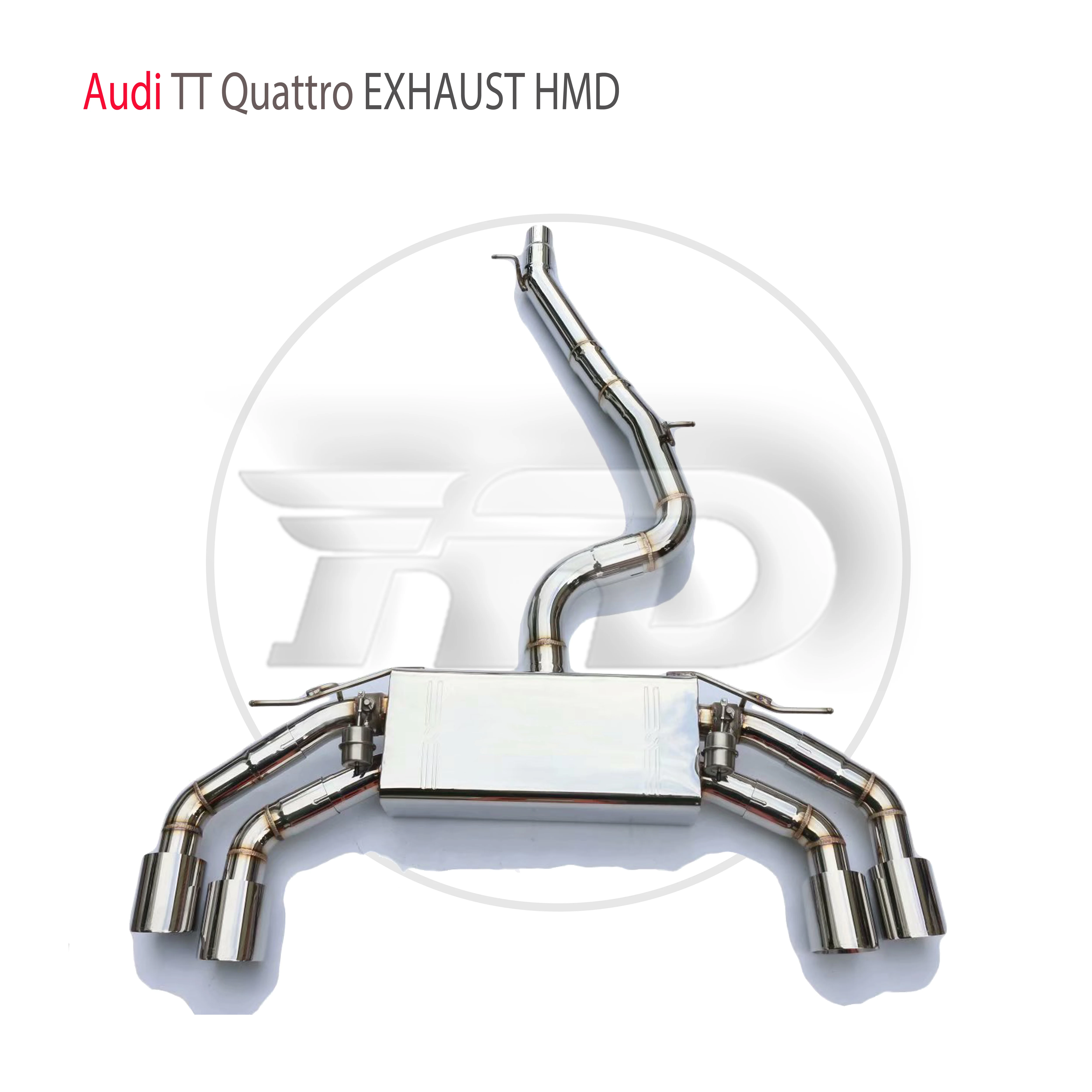 HMD Stainless Steel Exhaust System Manifold Downpipe Is Suitable For Audi TT  Quattro Auto Modification Valve Car Accessories