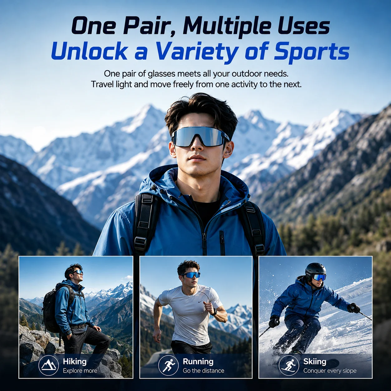 GL Wear Smart Cycling Glasses - Outdoor Sport Glasses 评论和价格