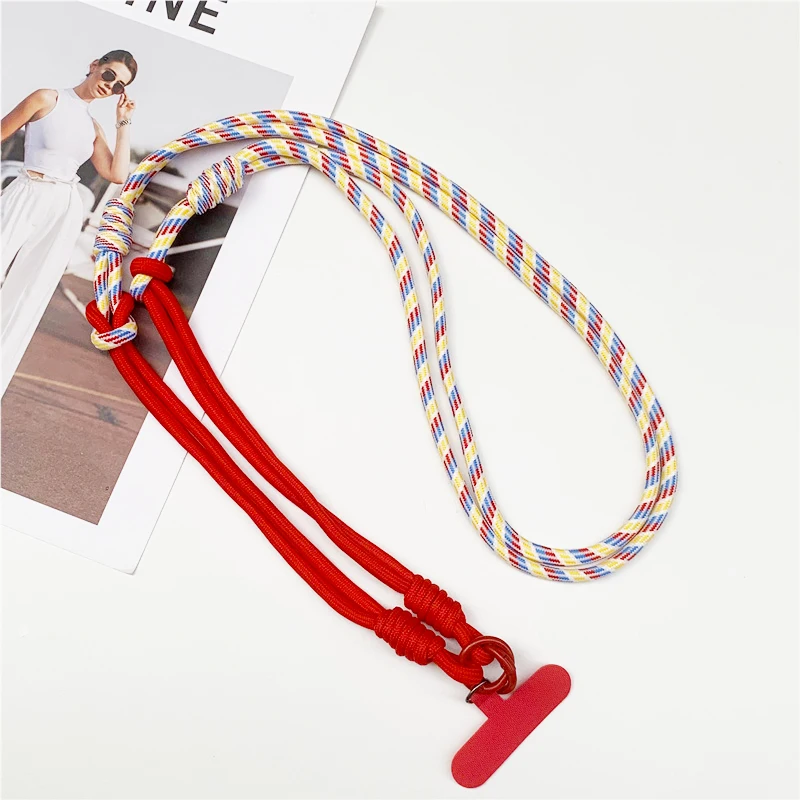 3 in 1 120 cm Crossbody Mobiele Telefoon Opknoping Touw Nekkoord Polsband Verwijderbare Telefoon Lanyard Water Cup Opknoping Touw - afbeelding 1