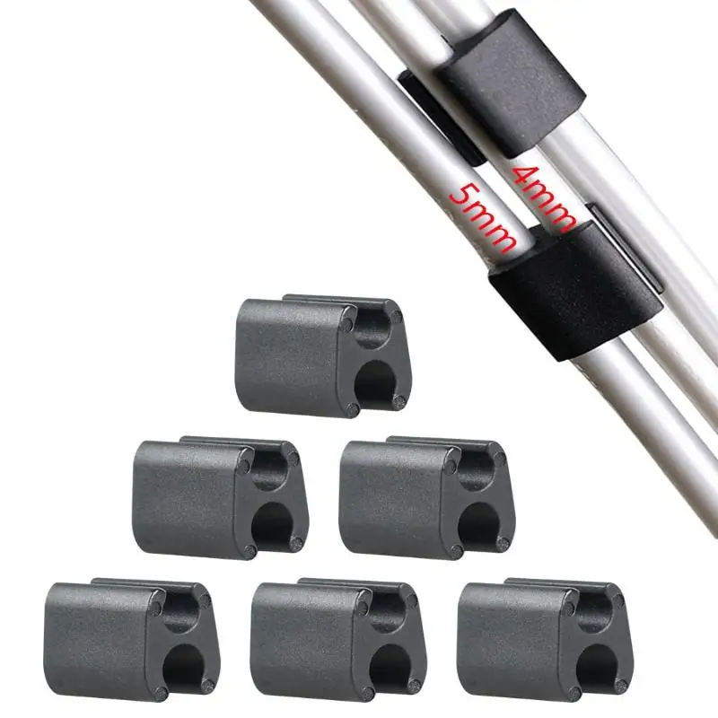 ★▲6Pcs Folding Bike Fixing And Organizing Device Nylon Opening U-shaped Shift Cable Management Clip Cycling Accessories