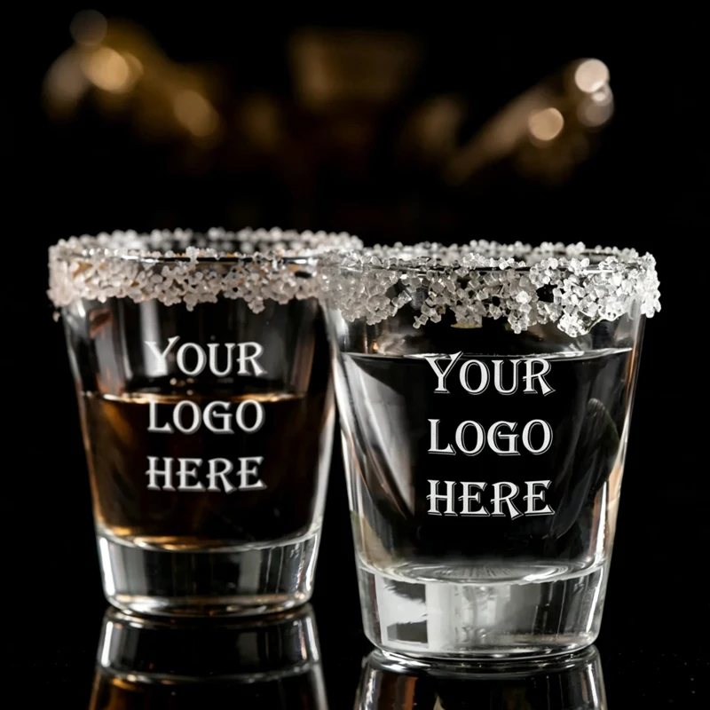 

Personalized Shot Glass Your Logo Text, Custom Shot Glasses for Wedding Gift, Guest Birthday Gifts, Dad Gift, Corporate Gifts