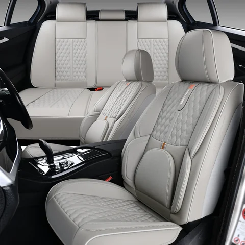 Fundas de asiento de coche para Toyota 4runner/Camry/Corolla/Prius/Tundra/Venza/Yaris, cuero impermeable, juego completo de 5 asientos