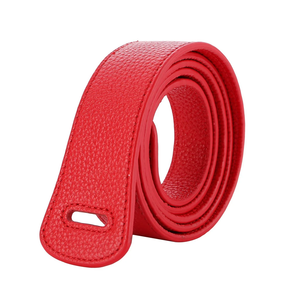 Cinturones anchos de cuero genuino rojo para mujer, de primera capa de piel de vaca, con nudo de atar, color camel y negro.