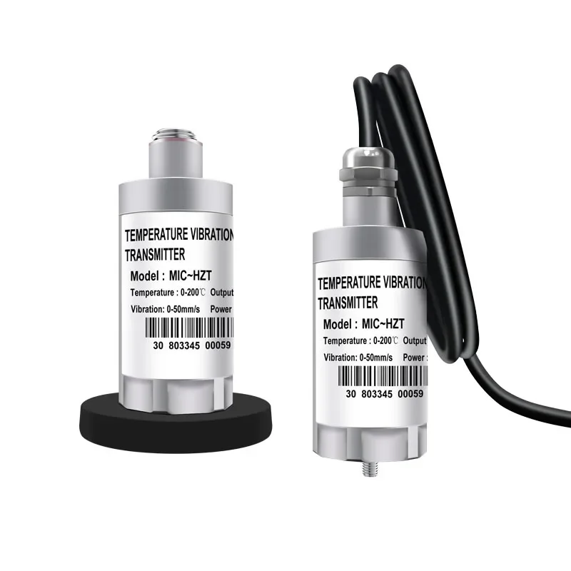 Integrated 2-Wire 4-20ma Vibration Sensor Transmitter Motor T5000 Fan Rotary Machine Vibration  0-100/0-200/0-500um