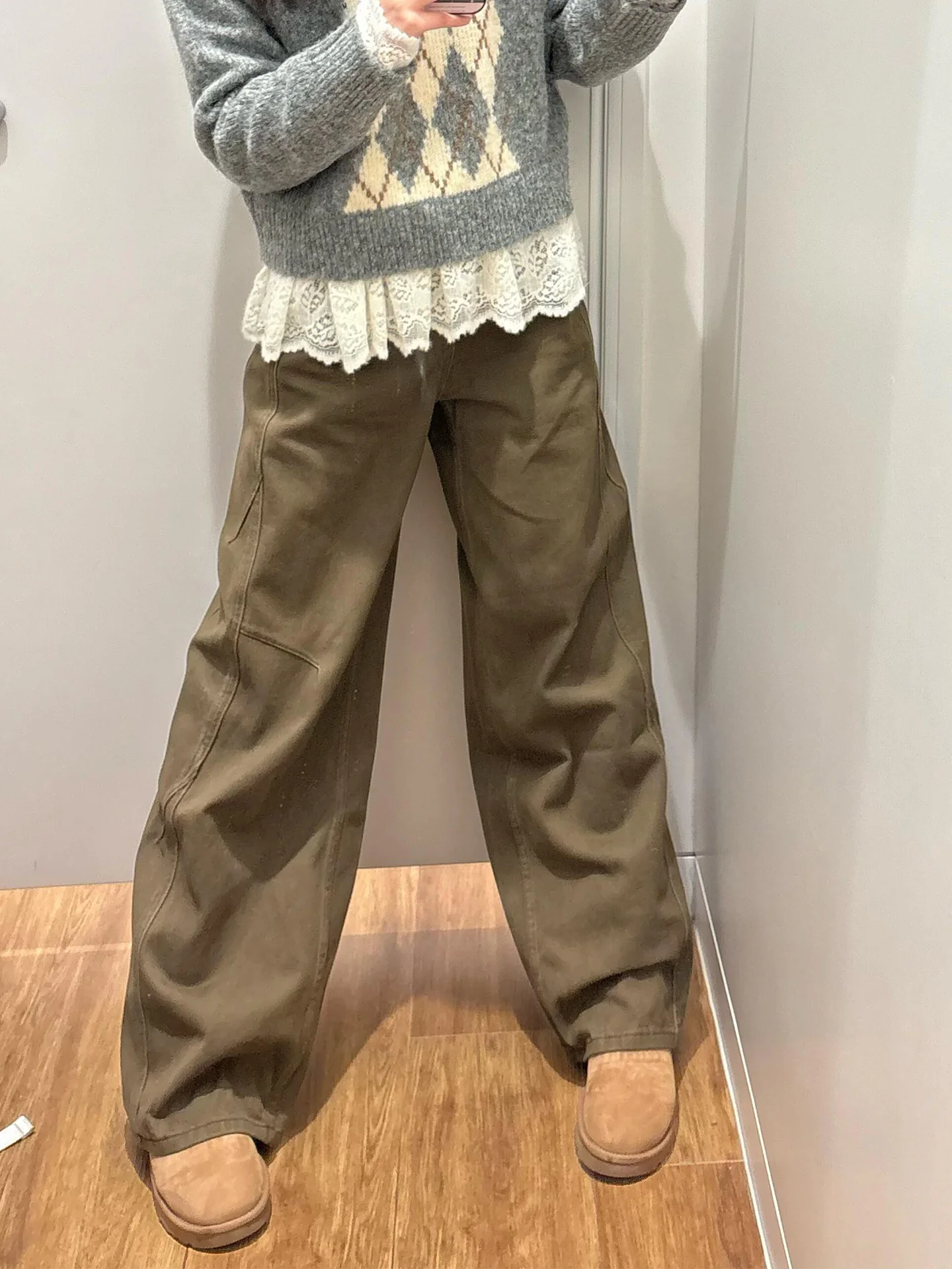 

Джинсы больших размеров для женщин: винтажные прямые и широкие джинсы из денима, весна-осень, с высокой талией, эффект похудения, для фигуры типа «груша»